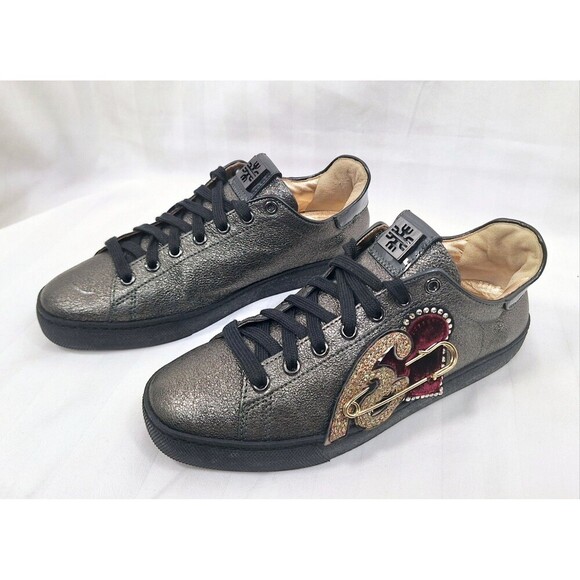 HÖGL Ladies Heart Beat Sneakers multicoloured anthracite 6200 Sz UK 3.5 / US 6 - Picture 4 of 11